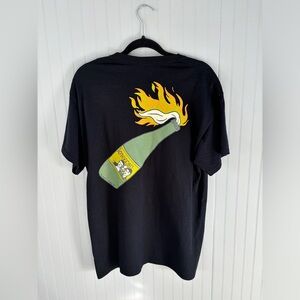 KNEECAP Flaming Buckfast Tee Black Graphic T-Shirt Size Large Sold Out